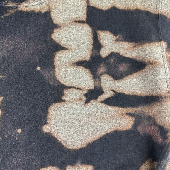 Gildan Heavy Blend Sweatshirt Youth XL Black Bleached Grunge 90's Unique (1253) - Picture 4 of 10